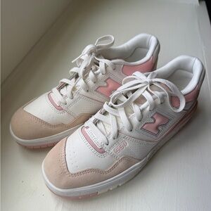 New Balance 550 Women's Pink and White Sneakers